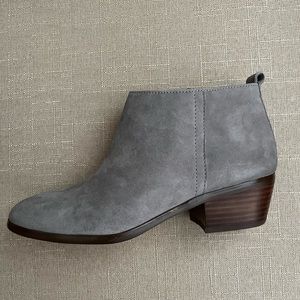 J.CREW Suede Sawyer Boot; Color: Hthr Graphite; Size: 7.5